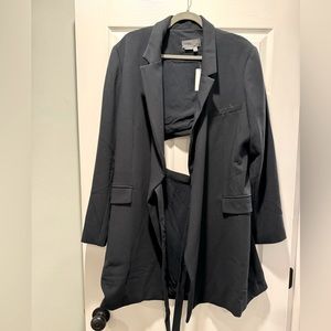 Anthropologie Black Cut Out Jacket